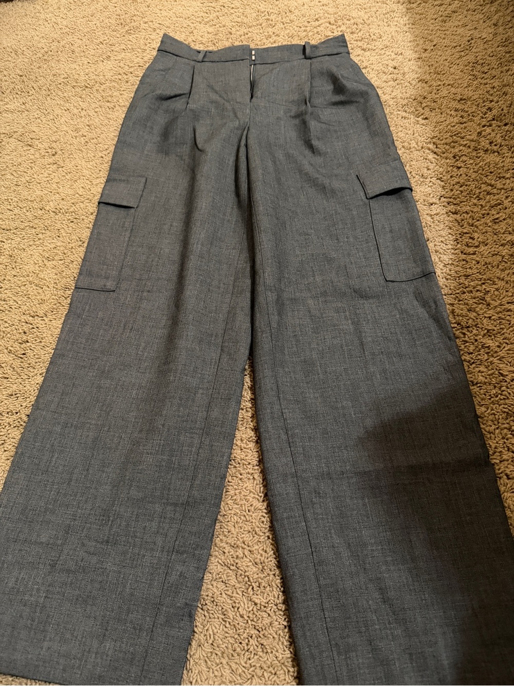 Aritzia Babaton Spotlight Cargo Pants in Heather Grey Size 2